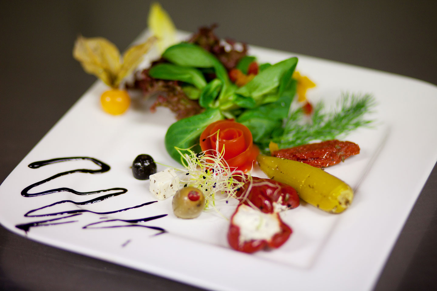 Hotel Keppler´s Ecke - angerichteter Salatteller aus dem Restaurant
